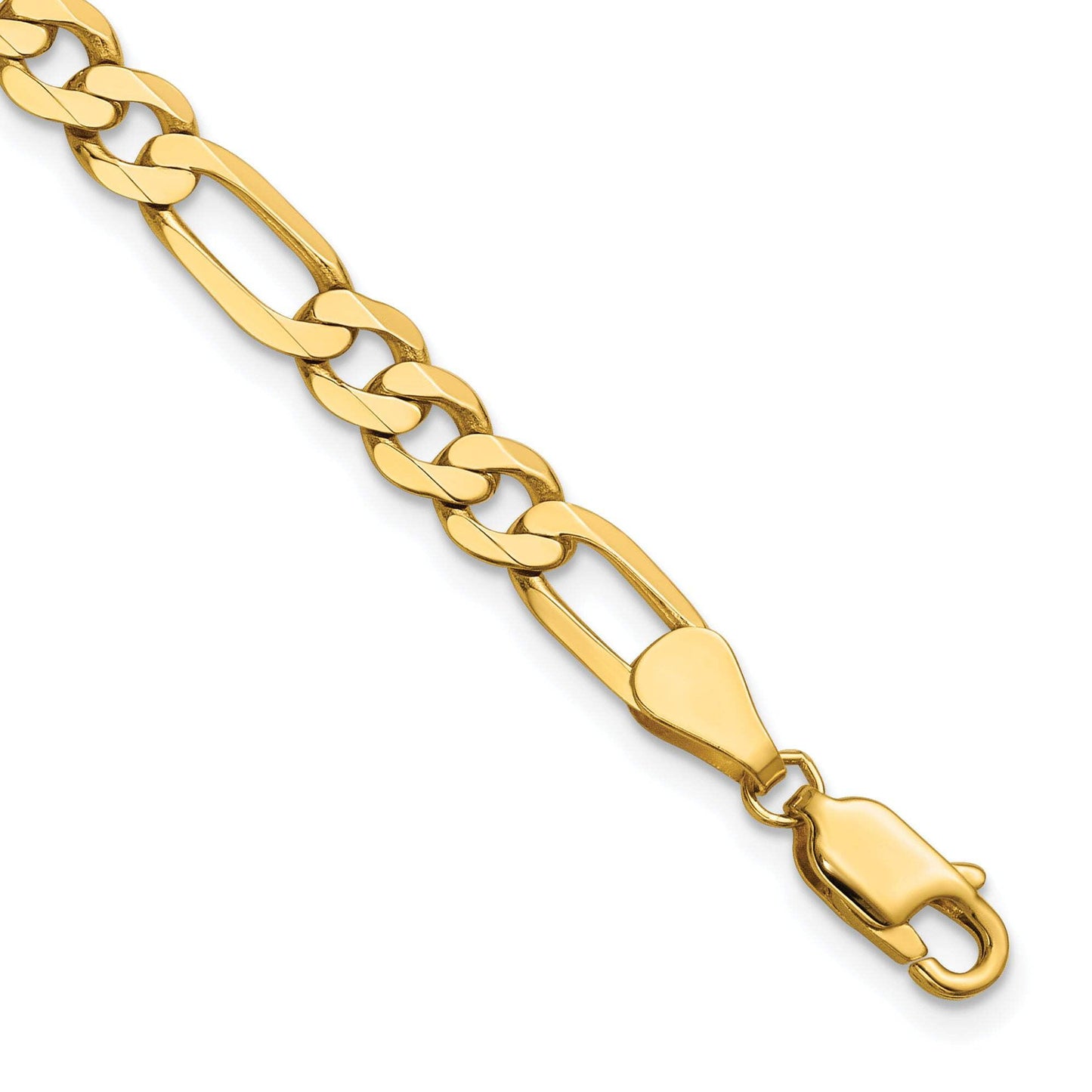 10K 5.25mm Flat Figaro Chain