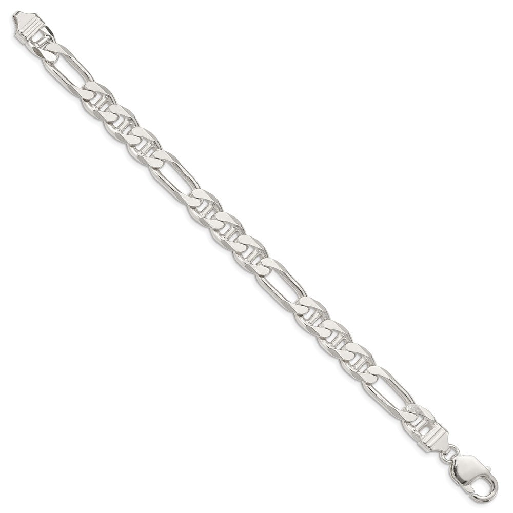 Sterling Silver 8.75mm Figaro Anchor Chain 9 inches
