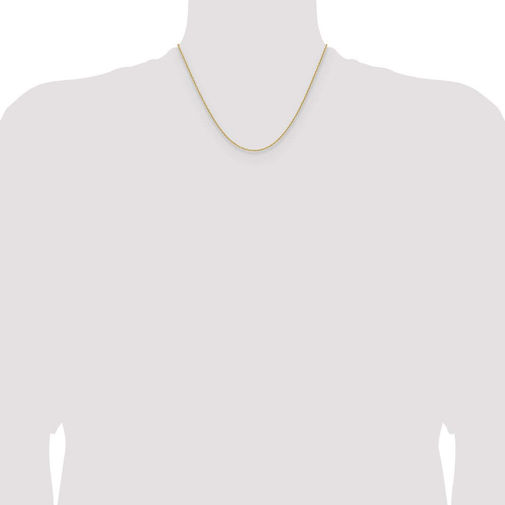 14K 1.5mm D/C Square Cable Chain