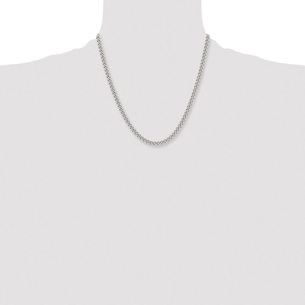Stainless Steel Polished 5.3mm 20in Round Curb Chain