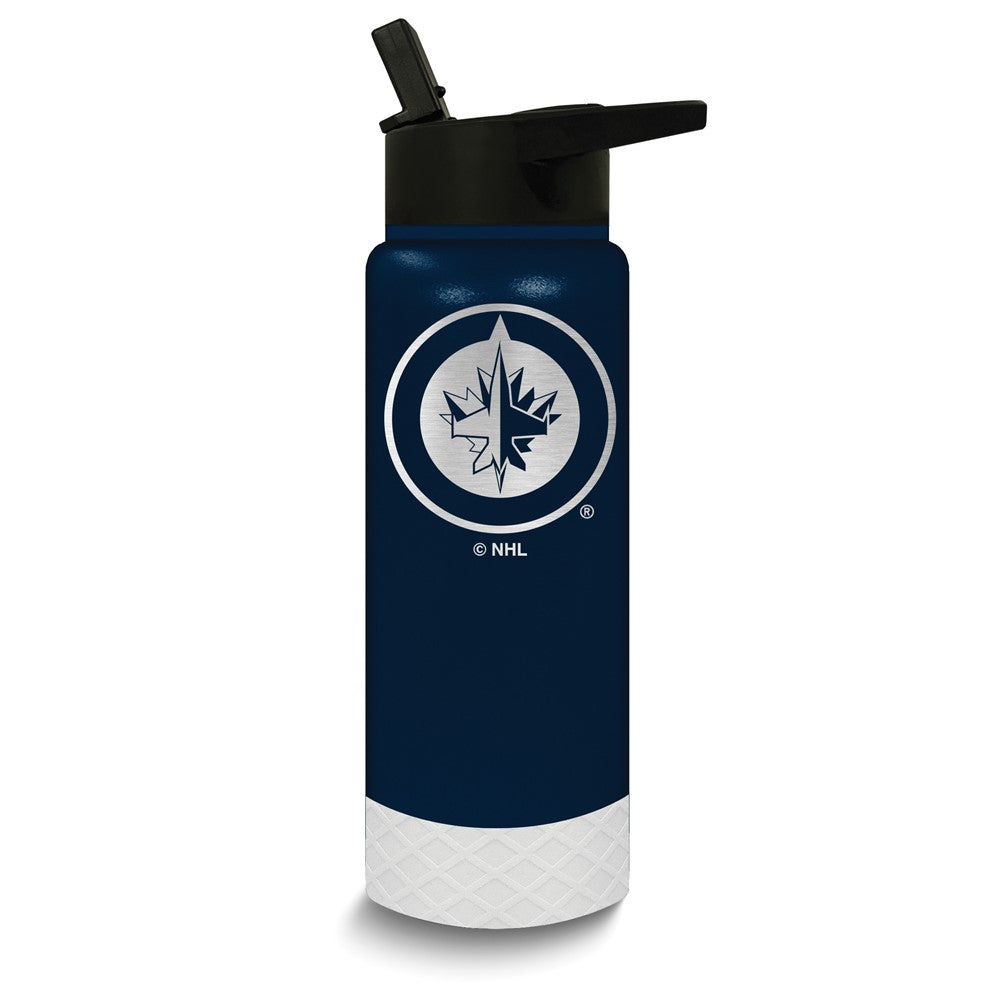 NHL Winnipeg Jets Stainless Steel Silicone Grip 24 oz. Water Bottle