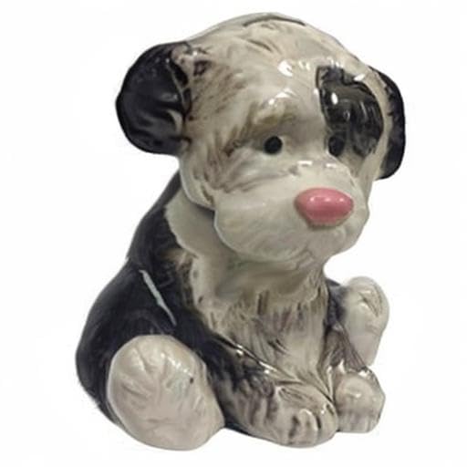 Blue Sky Ceramics Dog Bank, Multi