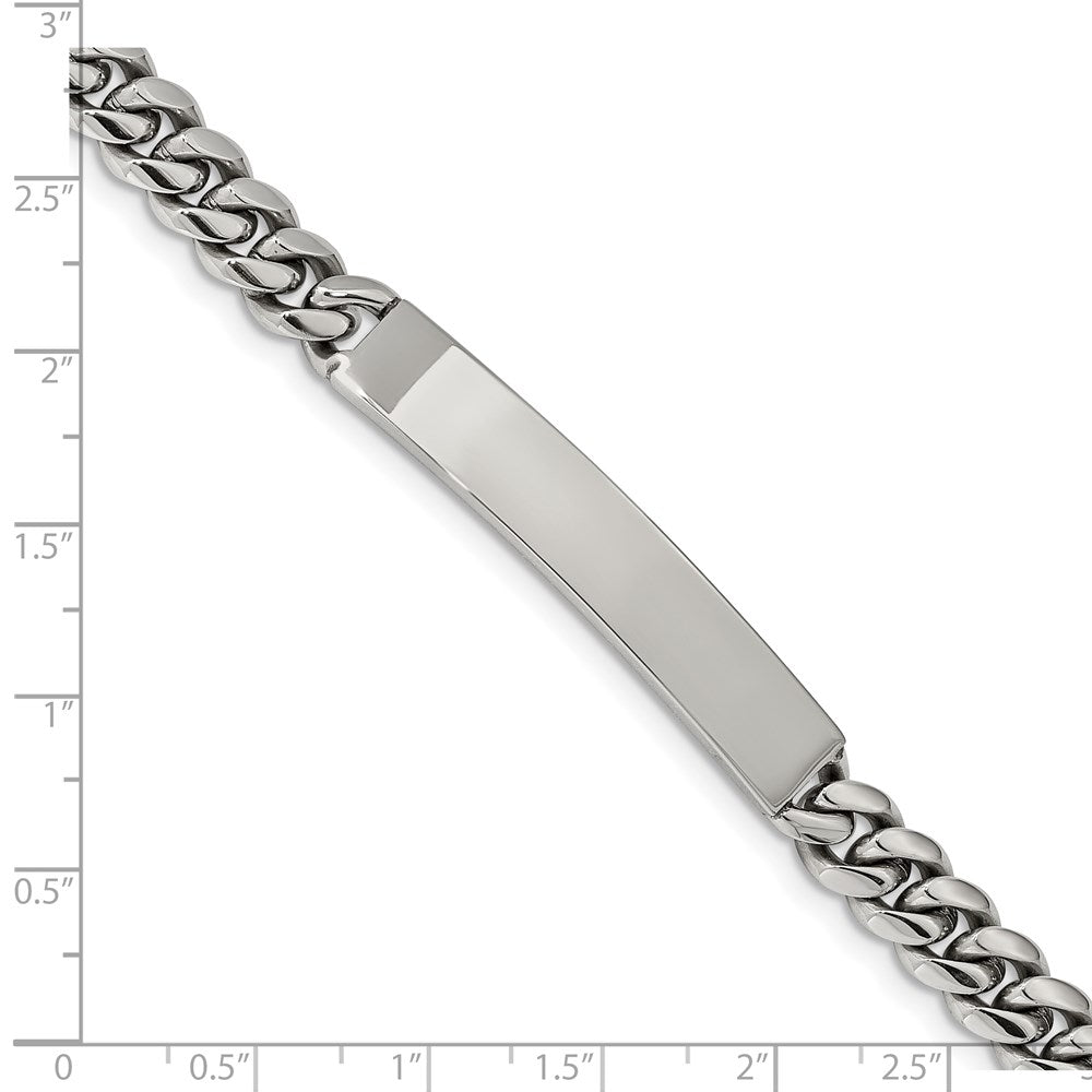 Stainless Steel Polished 8.25in ID Bracelet 8.25 inches