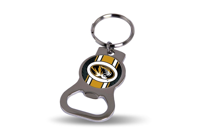 NCAA Univ. of Missouri Silver-tone Bottle Opener Key Ring by Rico Industries QGC6433