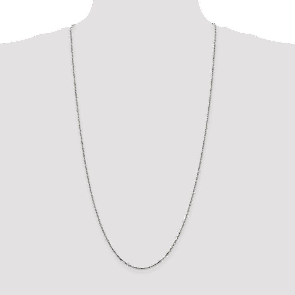 Sterling Silver 1.2mm Snake Chain 30 Inches