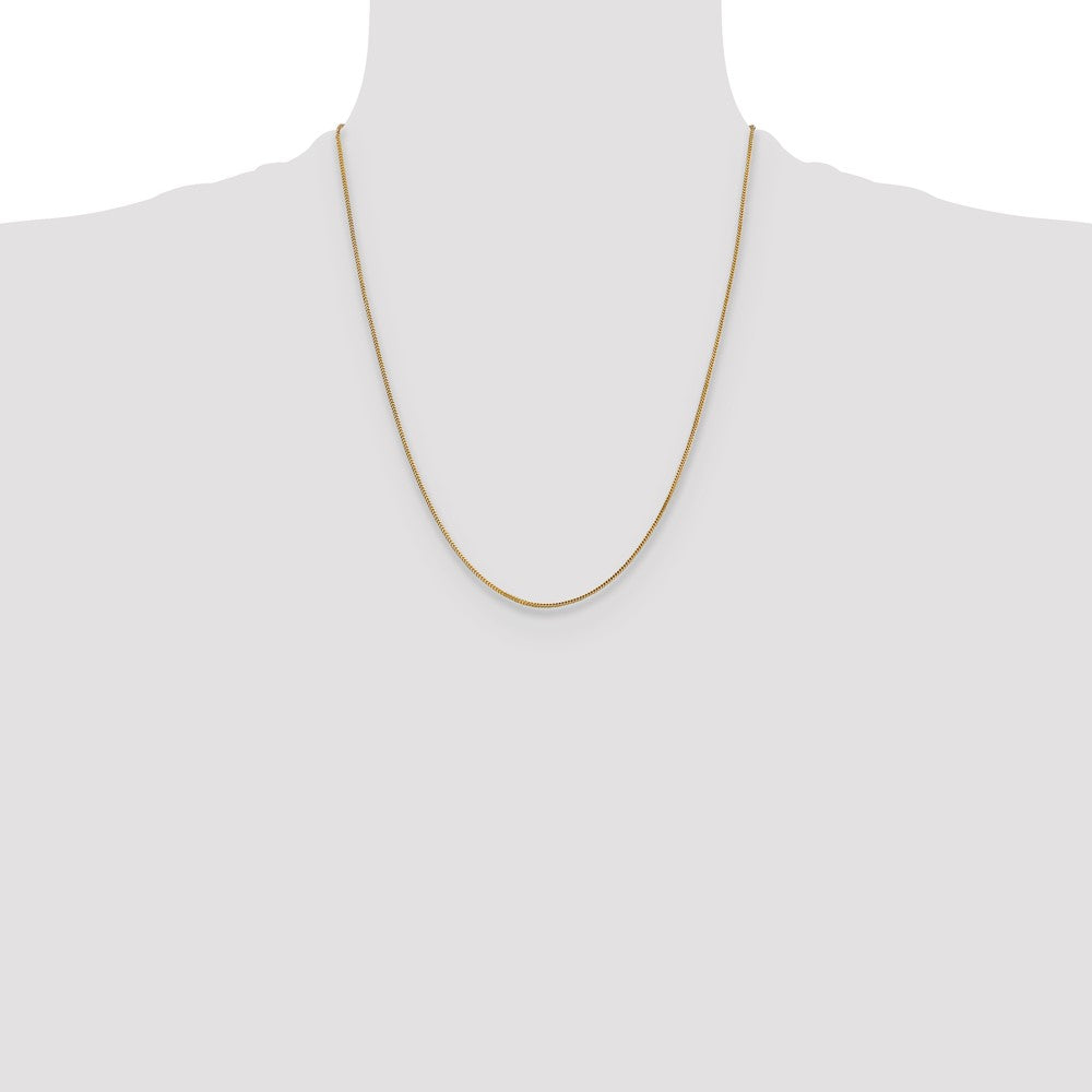 14K 22 inch .9mm Franco with Lobster Clasp Chain