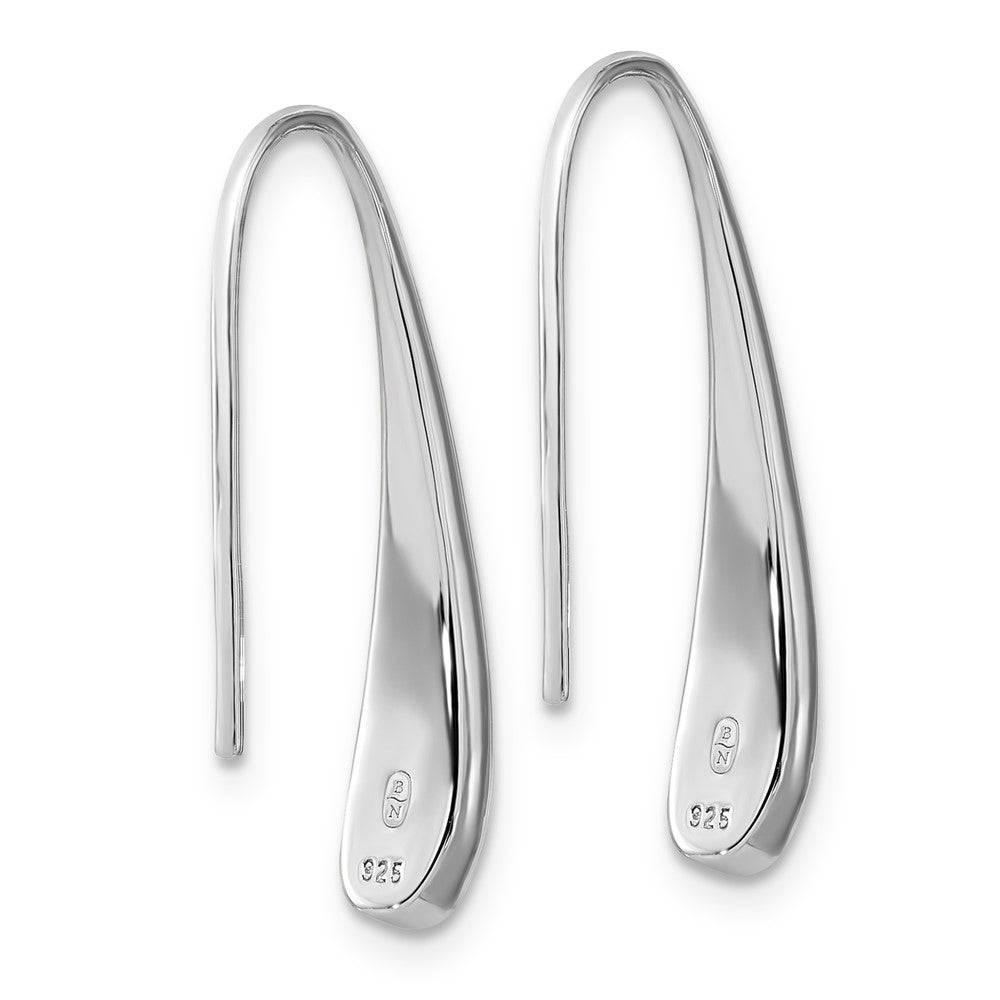 Sterling Silver Dew Drop Threader Earrings