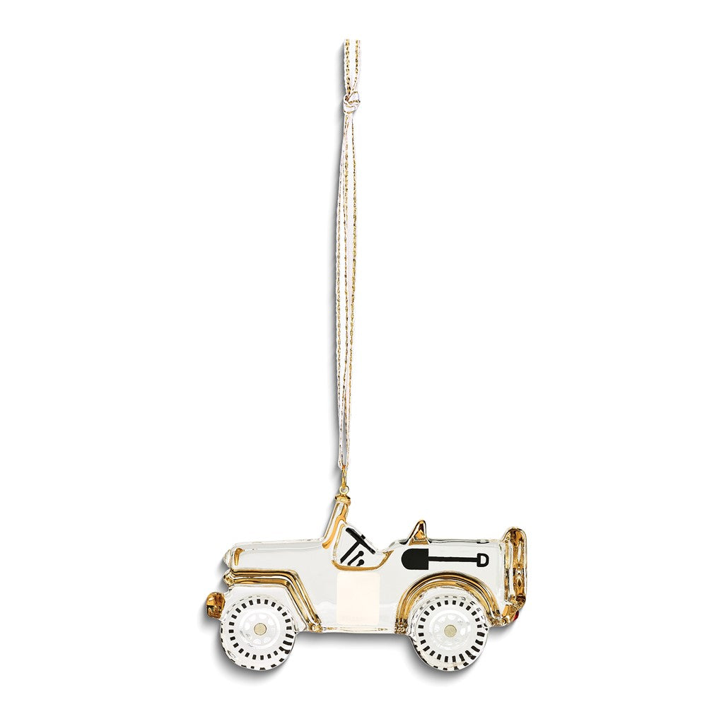 Glass Baron US Army Logo Utility Vehicle Ornament