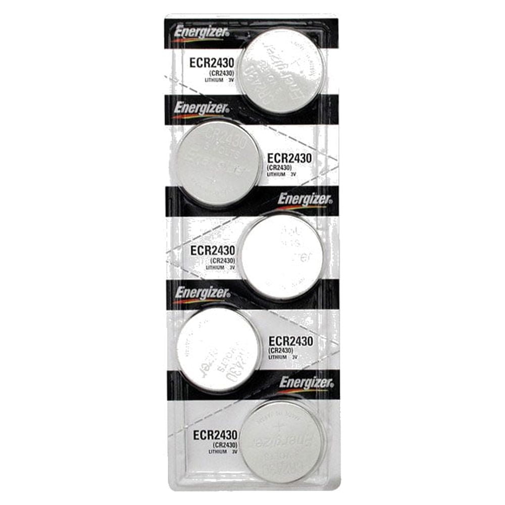 Pkg/(5) Type 2430 Energizer Lithium Batteries Tear Strip QWB2430