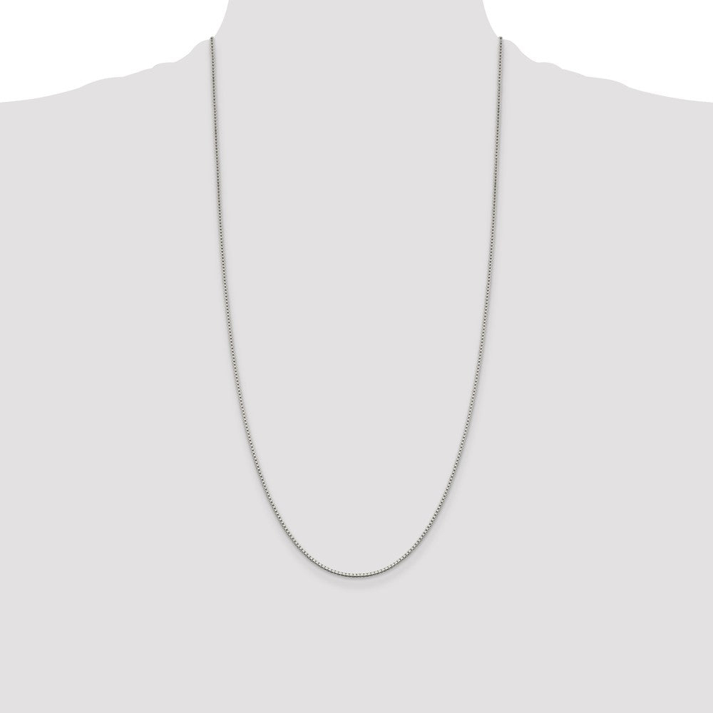Sterling Silver 1.4mm Box Chain 28 Inches