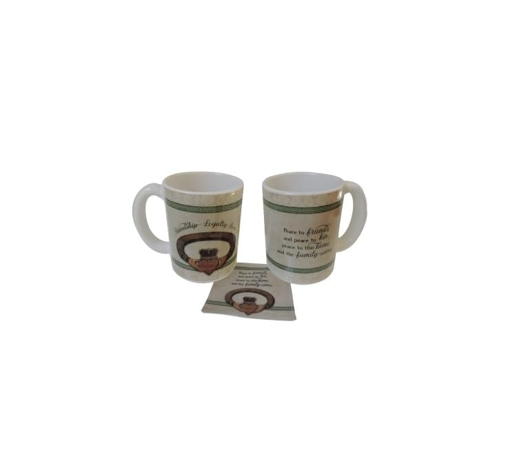 Cathedral Art Claddagh Mug and Coaster Set, Boxed, With Fabric Coaster, Drinkware and Accessories Set