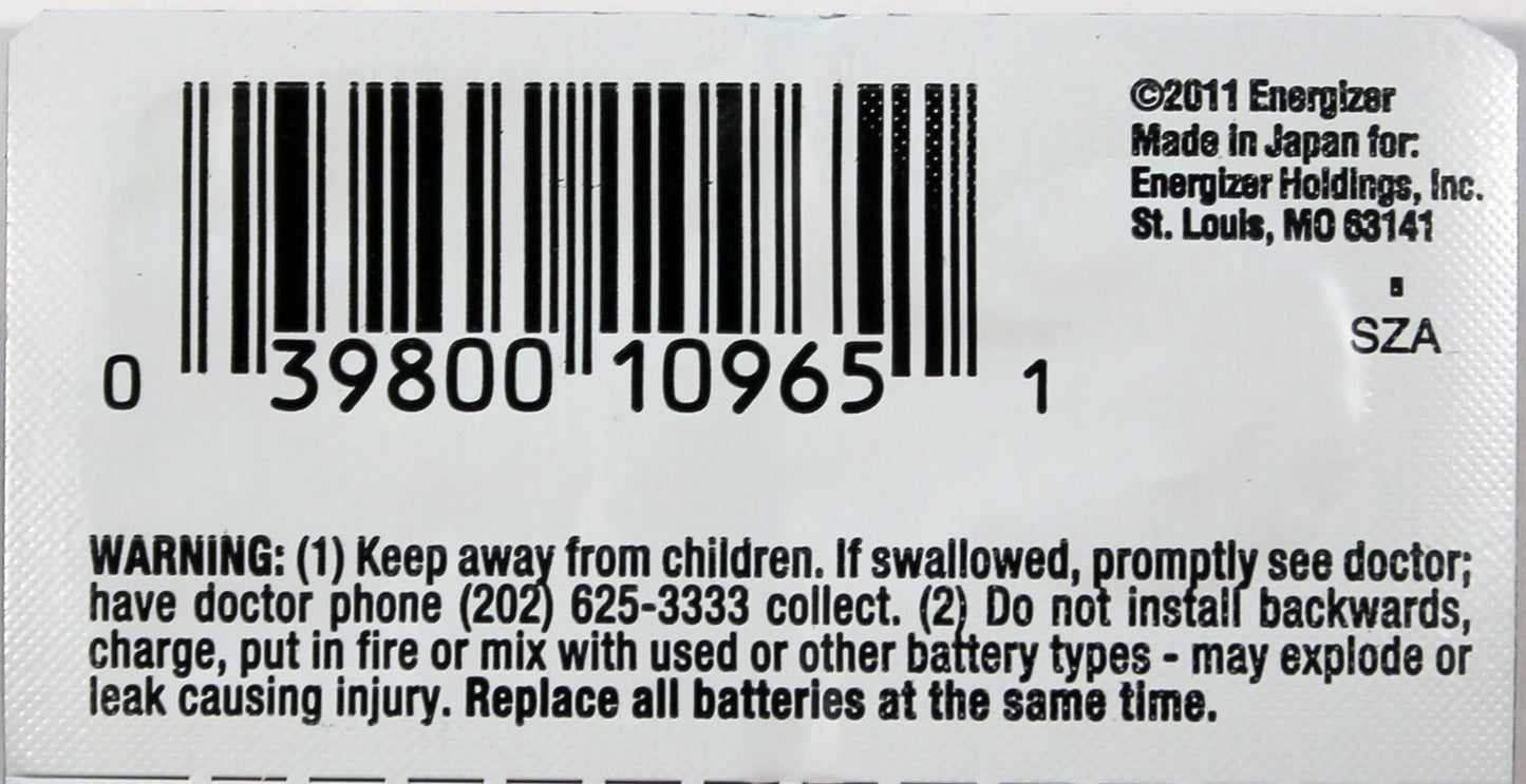 Energizer ENERGIZER-319TZ 22.5mAh Silver Oxide Coin Cell Battery for SR527SW