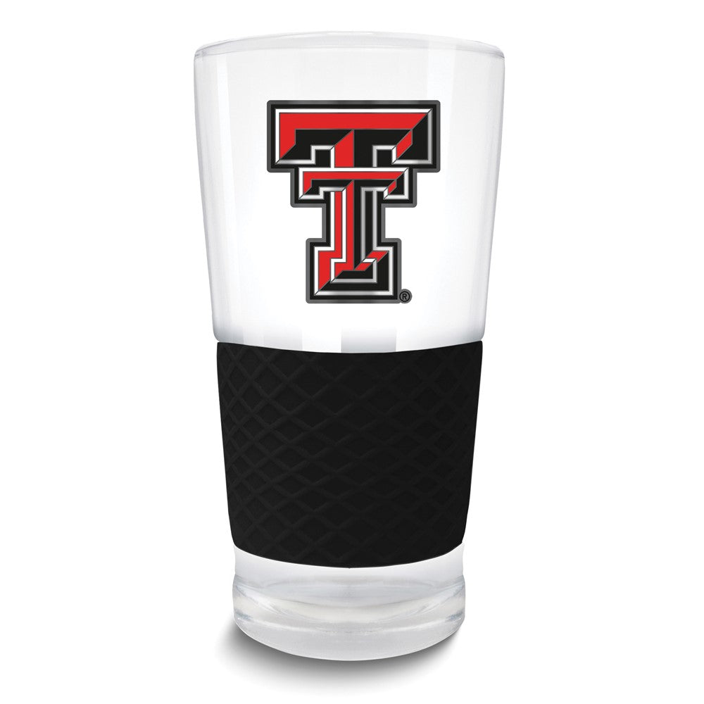 Collegiate Texas Tech Score 22 oz. Pint Glass with Silicone Grip