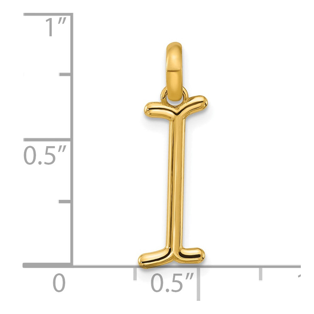 14k Yellow Gold Fancy Letter I