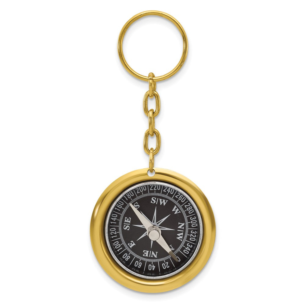 Brass Nautical Compass Key Ring