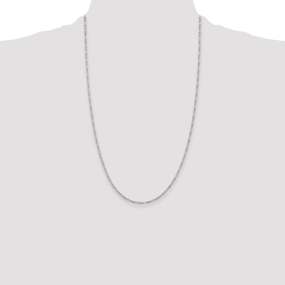 Sterling Silver 1.75mm Figaro Chain