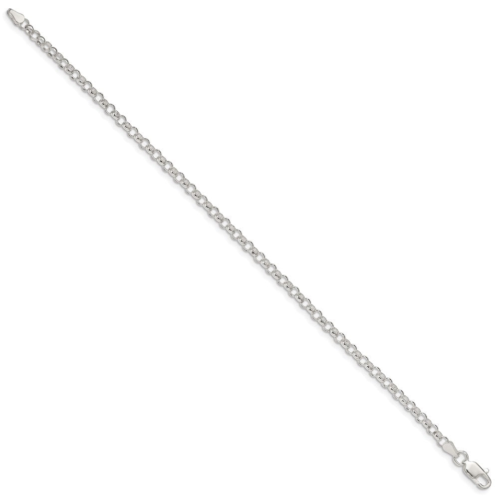 Sterling Silver 3.5mm Rolo Chain 8 inches