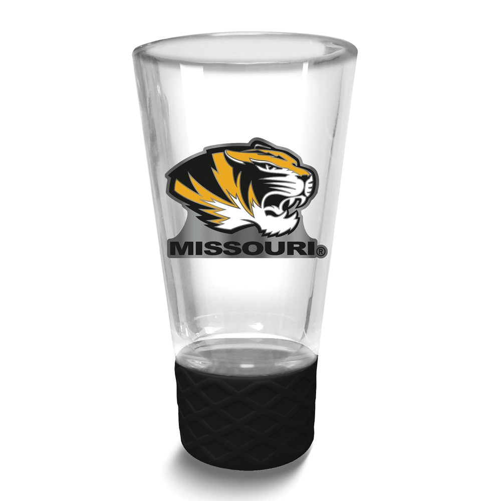 Collegiate University of Missouri Collectors 4 oz. Shot Glass with Silicone Base