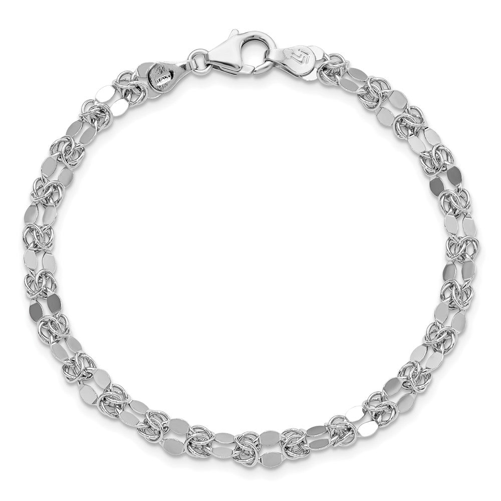 Sterling Silver Polished Fancy Bracelet
