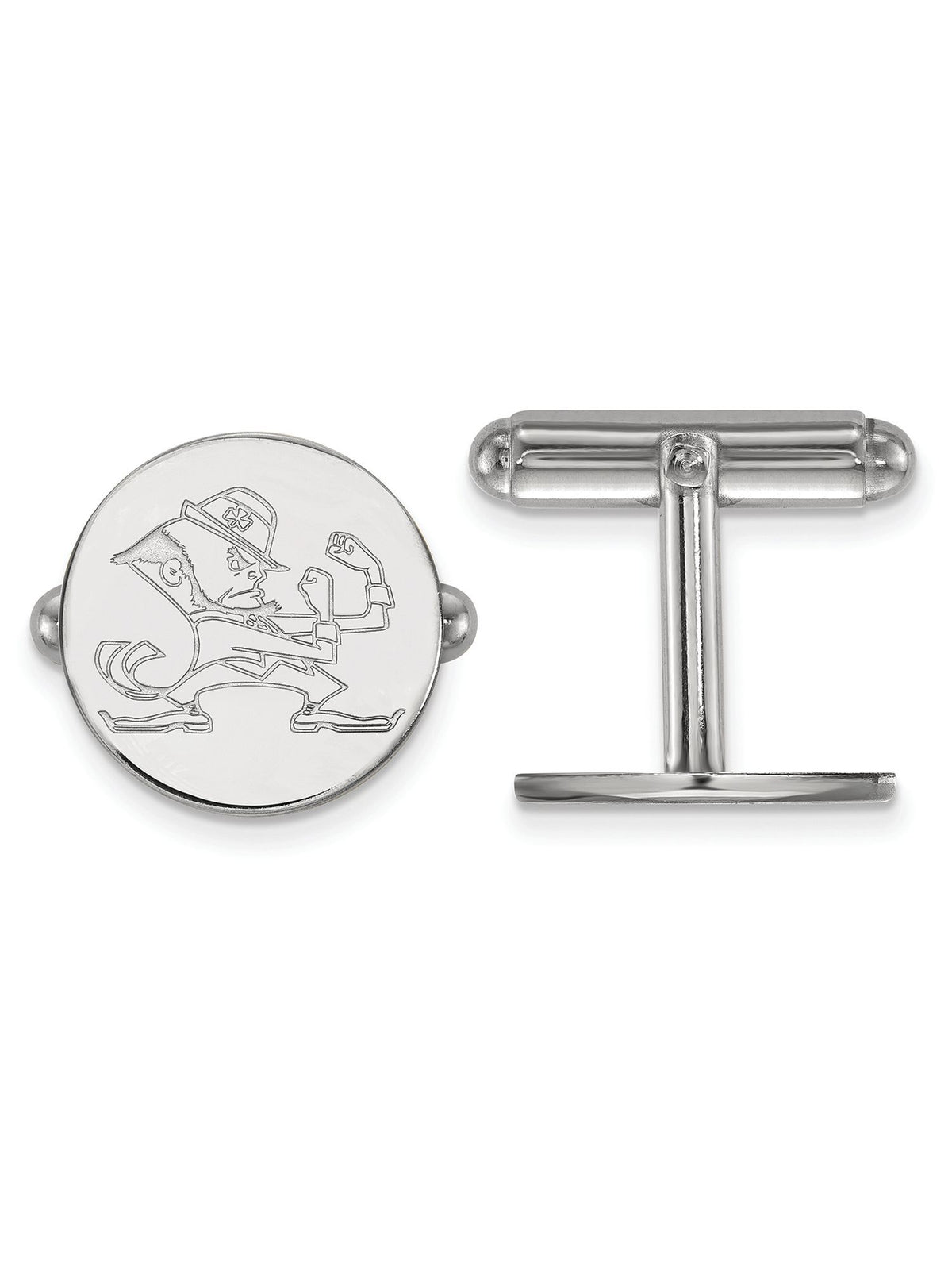 Logoart Sterling Silver University Of Notre Dame Cuff Link Men