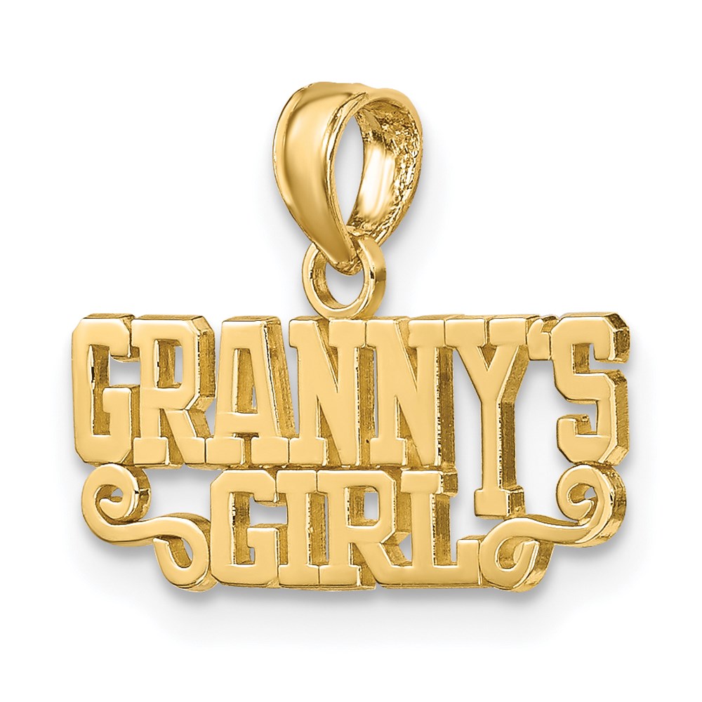 14K Polished GRANNY'S GIRL Charm