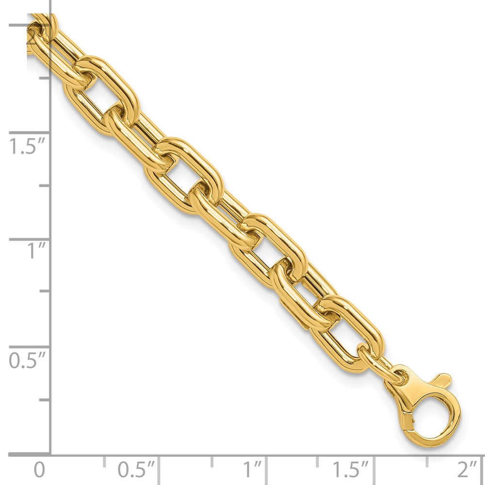 14K Polished Fancy Link Bracelet 7.5 inches