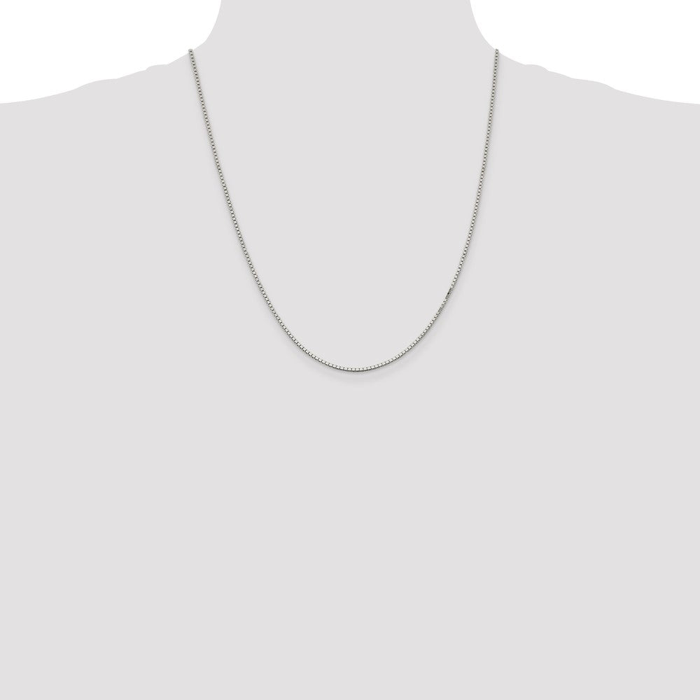 Sterling Silver 1.5mm Box Chain 22 Inches