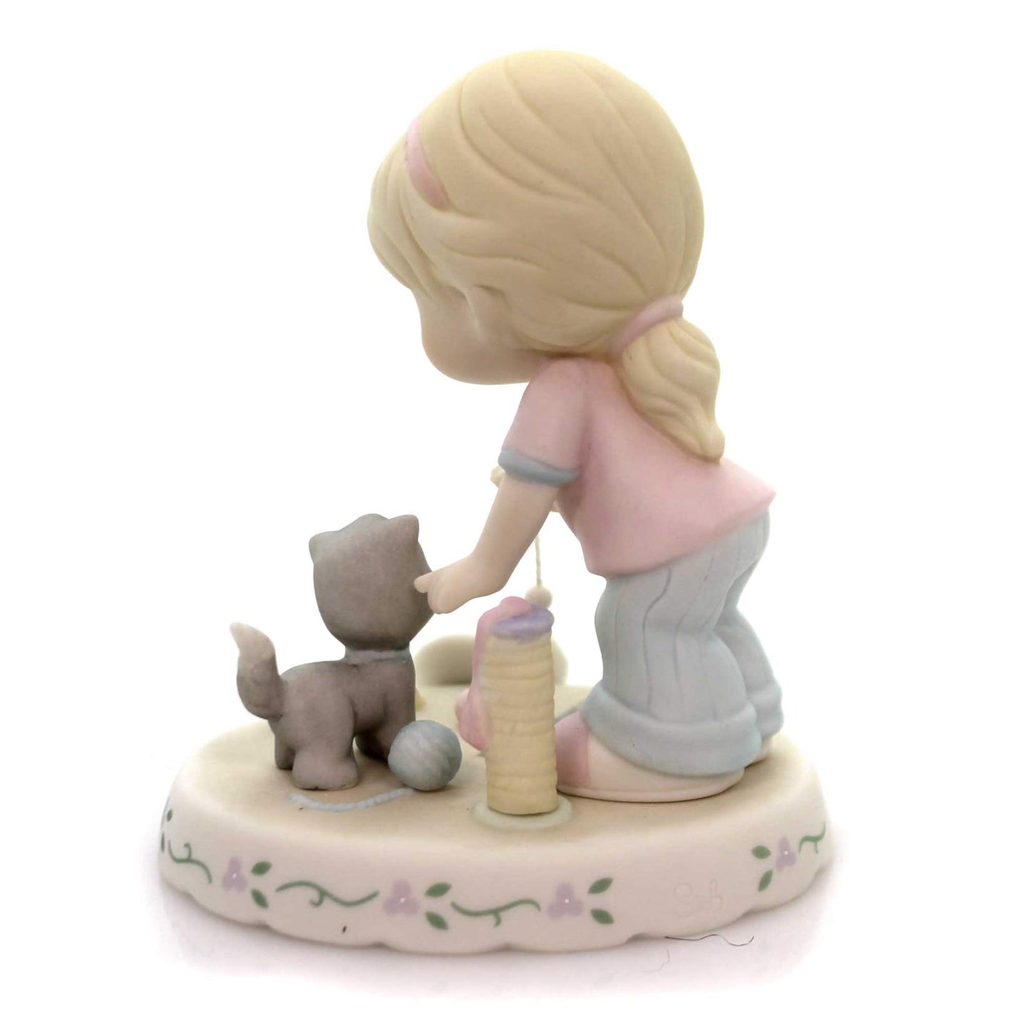 Precious Moments Growing in Grace Age Seven Blonde Porcelain Figurine