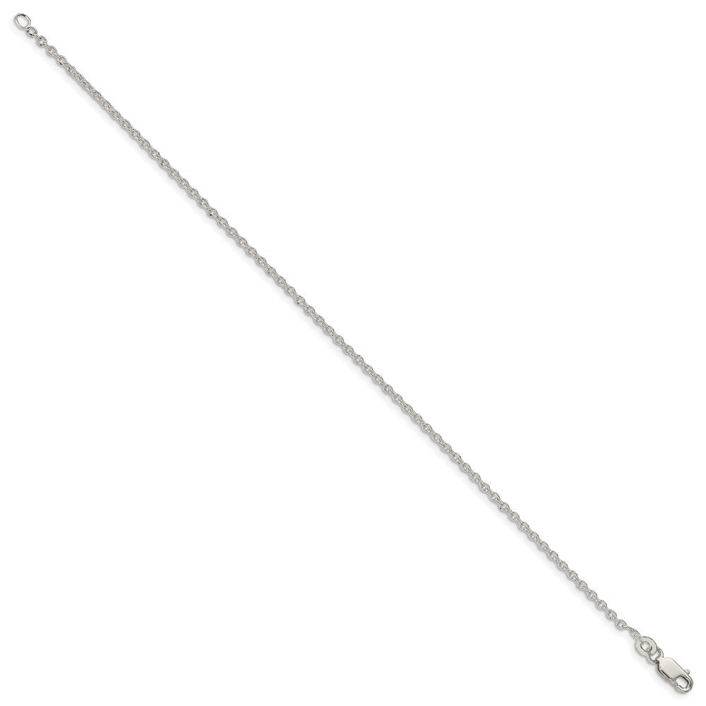 Sterling Silver 1.95mm Cable Chain 7 inches