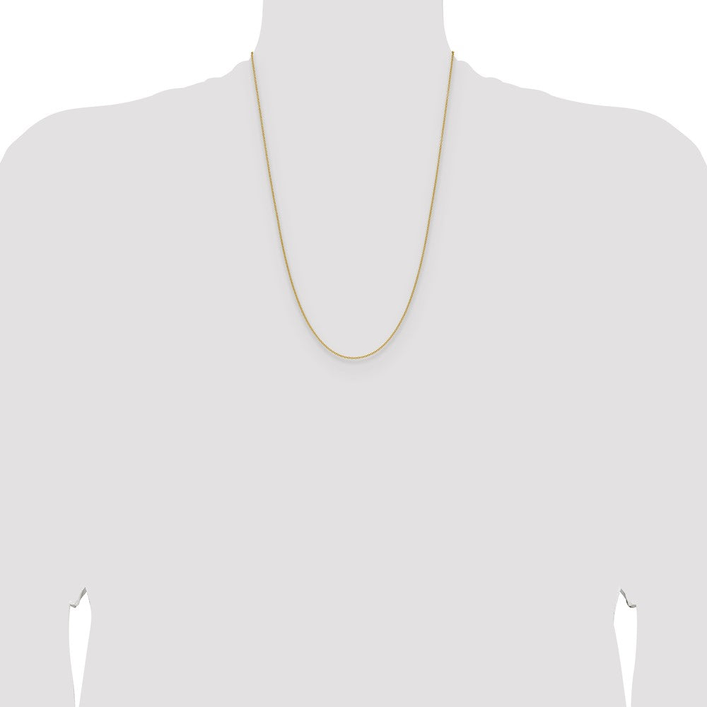 14k 1.5mm Cable Chain