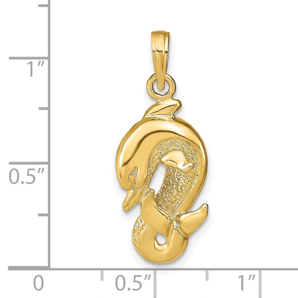 14k Dolphin Pendant
