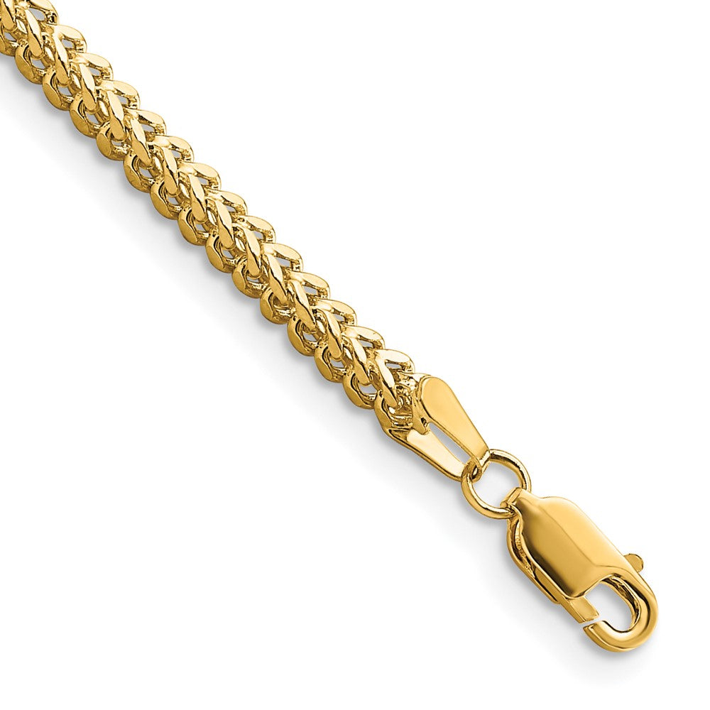 14K 7 inch 2.3mm Franco with Lobster Clasp Bracelet 7 inches