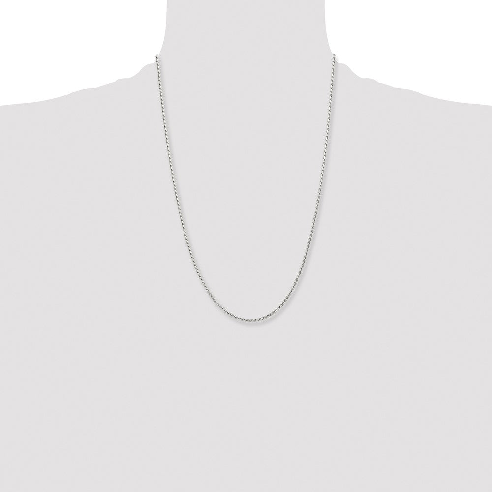 Stainless Steel Polished 2.5mm 24in Fancy Link Chain