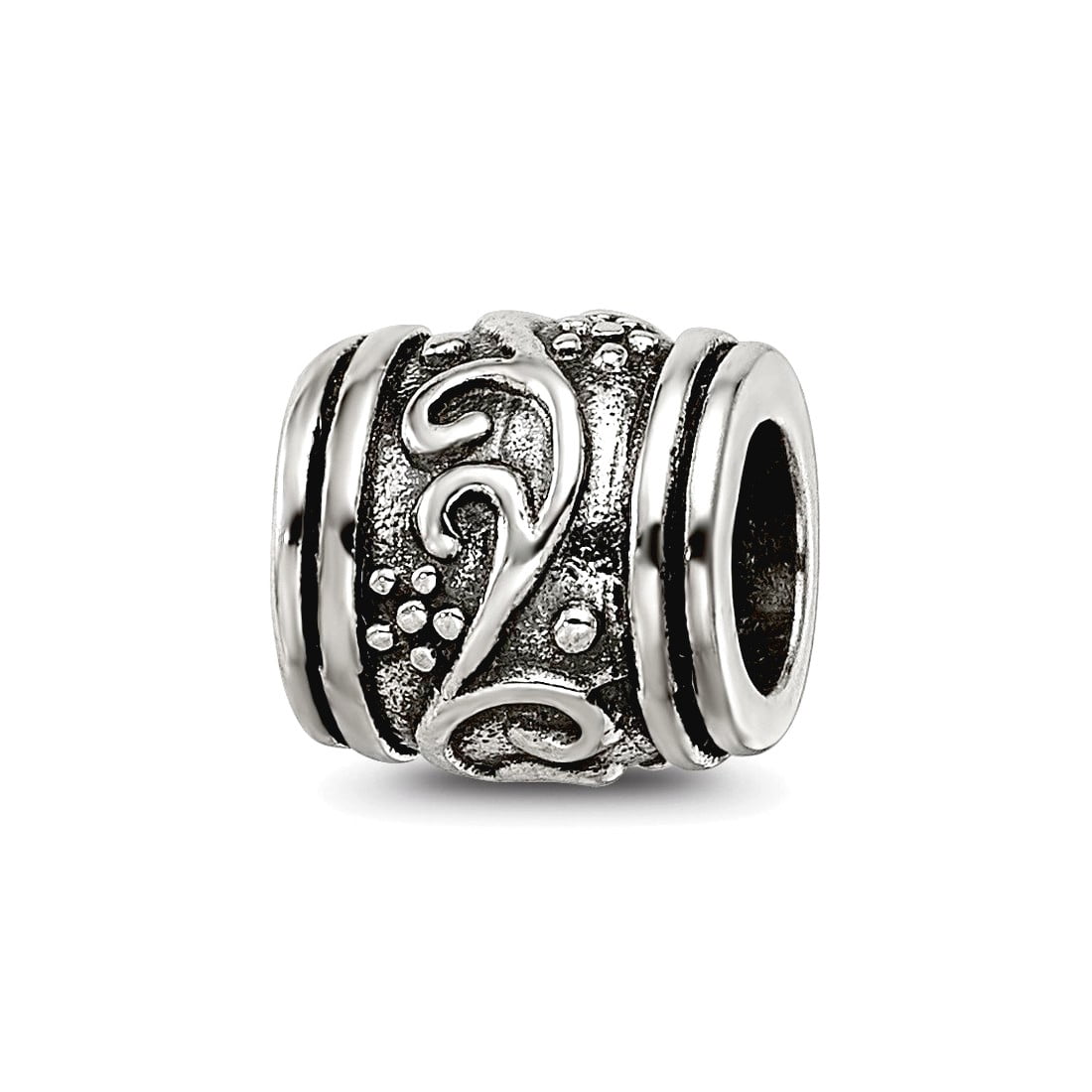 Sterling Silver Reflections Floral Bead