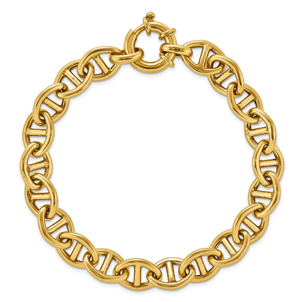 Sterling Silver Classic 8 link with spring lock-yellow