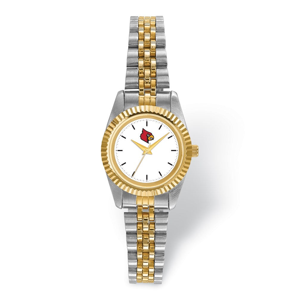 LogoArt University of Louisville Pro Two-tone Ladies Quartz Watch QUL167