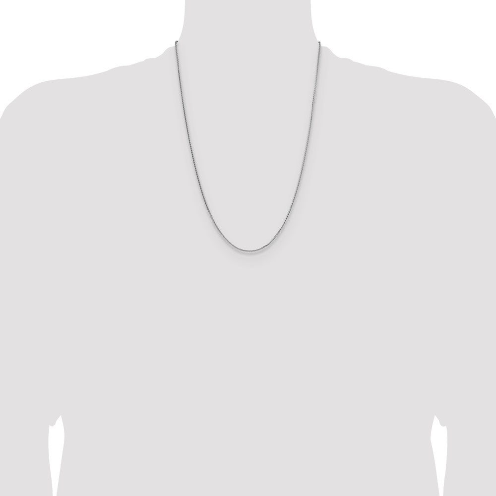 Sterling Silver 1.45mm 8 Sided D/C Double Spiga Chain