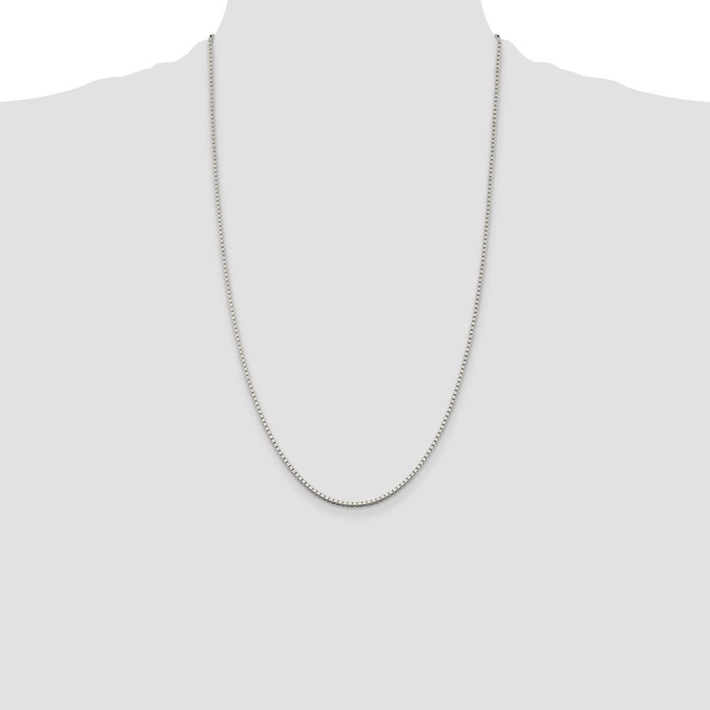 Sterling Silver 1.75mm Box Chain 26 Inches
