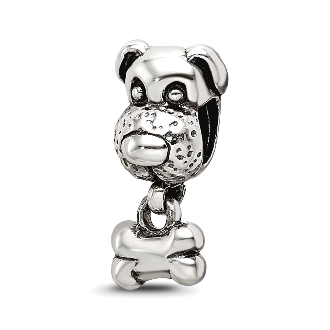 Sterling Silver Reflections Kids Dog & Bone Bead