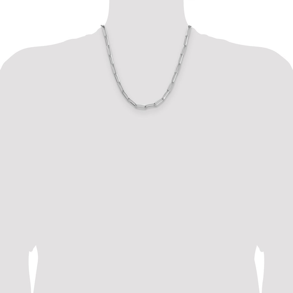 Sterling Silver 5.5mm D/C Paperclip Chain