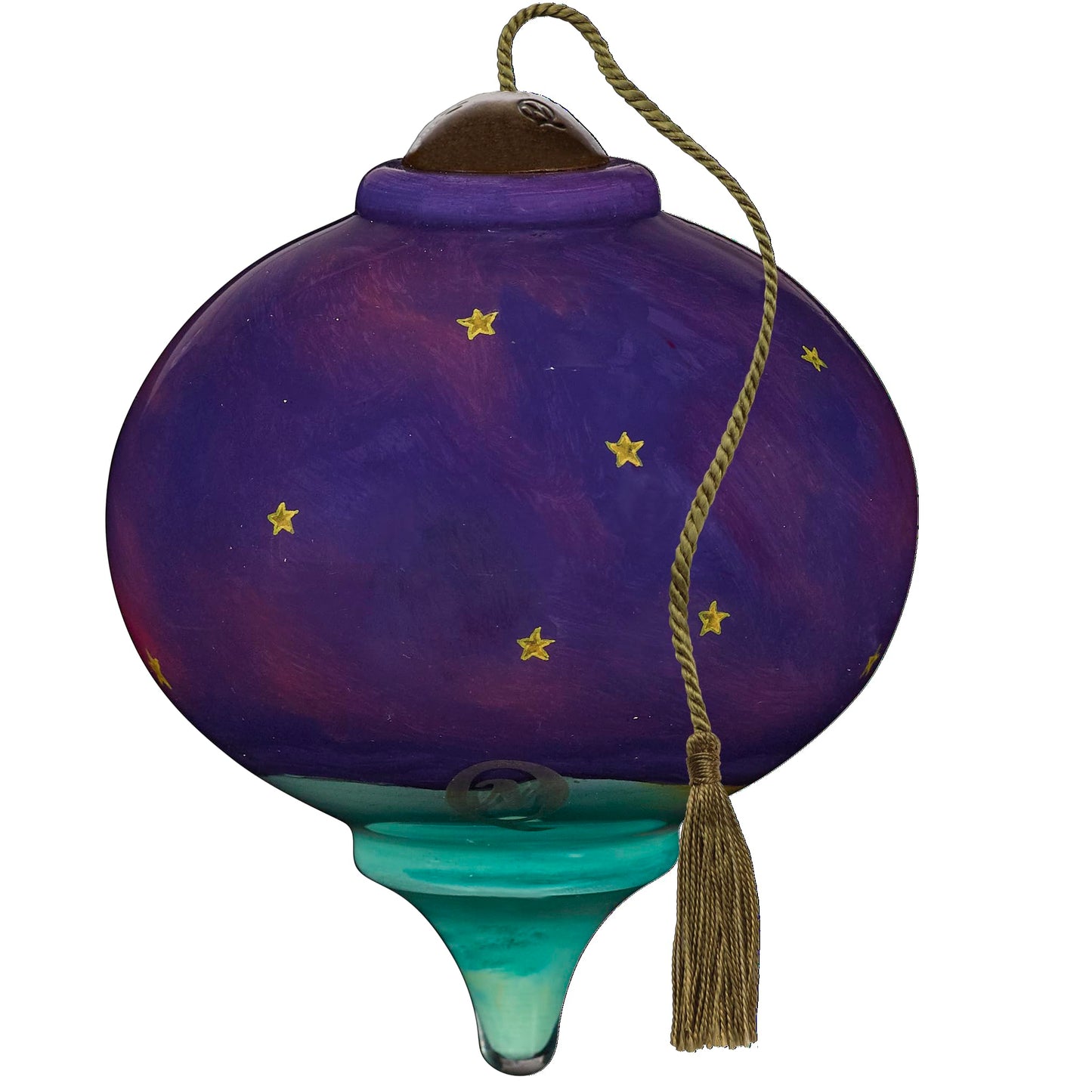 Neqwa Art Sweetly Singing O'er the Plains by Sarah Summers Hand-painted Glass Ornament