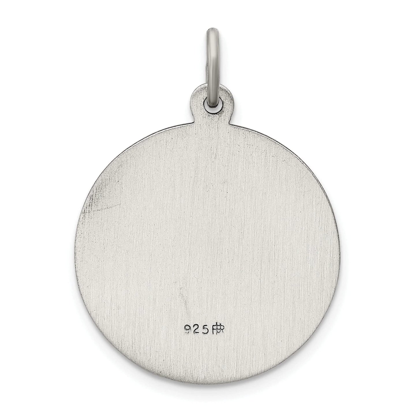 Sterling Silver Antiqued St. Christopher Medal