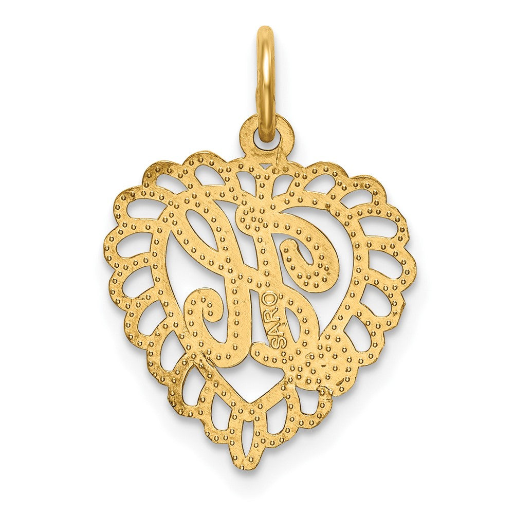 10k Gold Initial H Charm