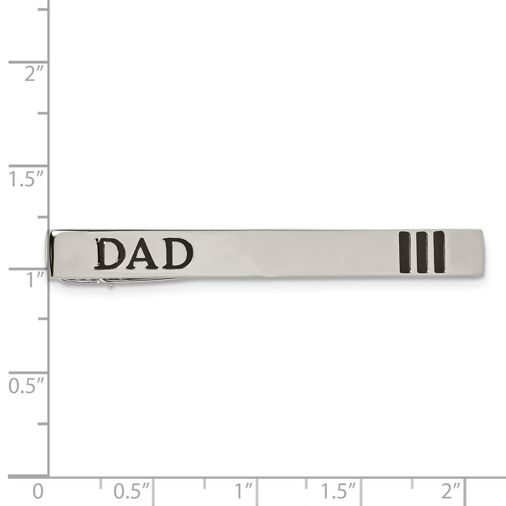 Chisel Stainless Steel Dad Tie Bar