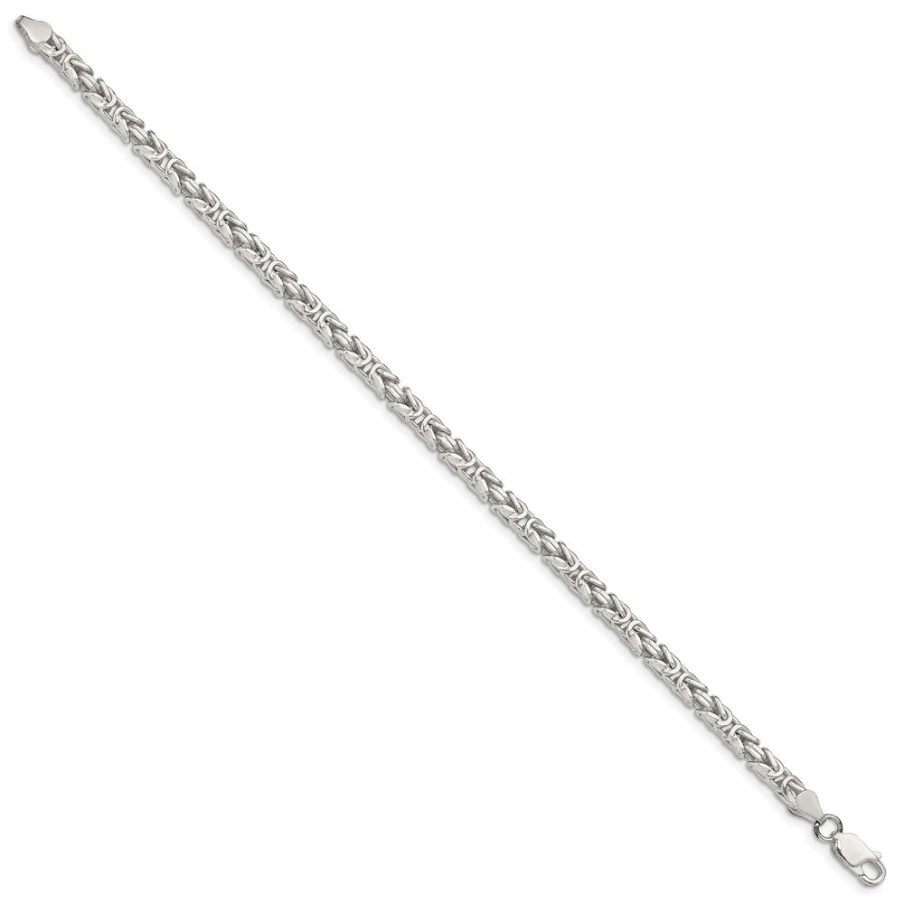 Sterling Silver 3.25mm Byzantine Chain 8 inches