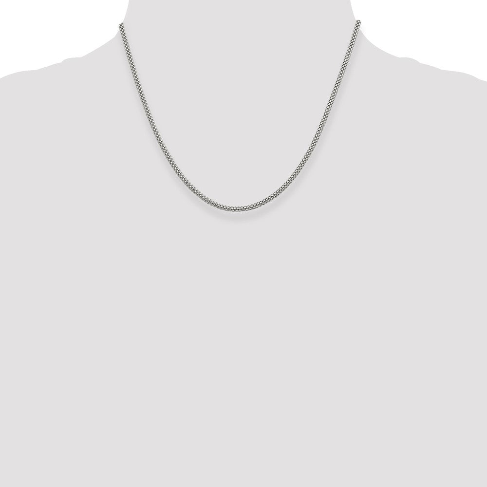 Sterling Silver 2.4mm Corona Chain 18 Inches