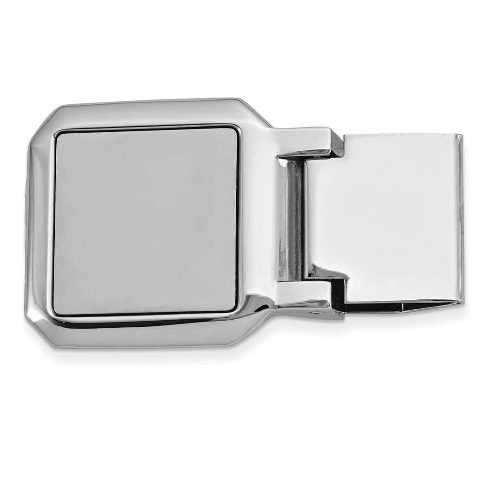 Silver-tone Money Clip - Engravable Personalized Gift Item