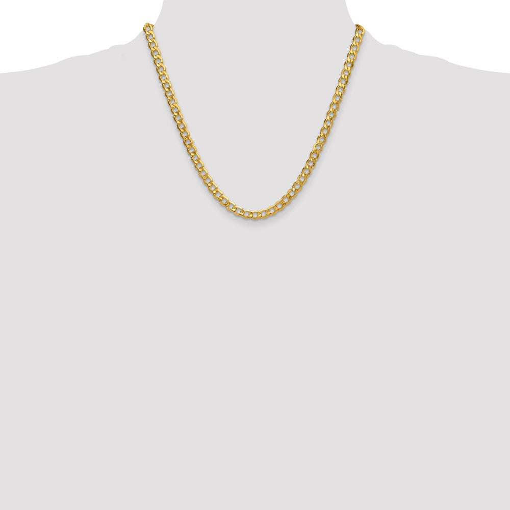 10K 6.5mm Semi-Solid Curb Chain