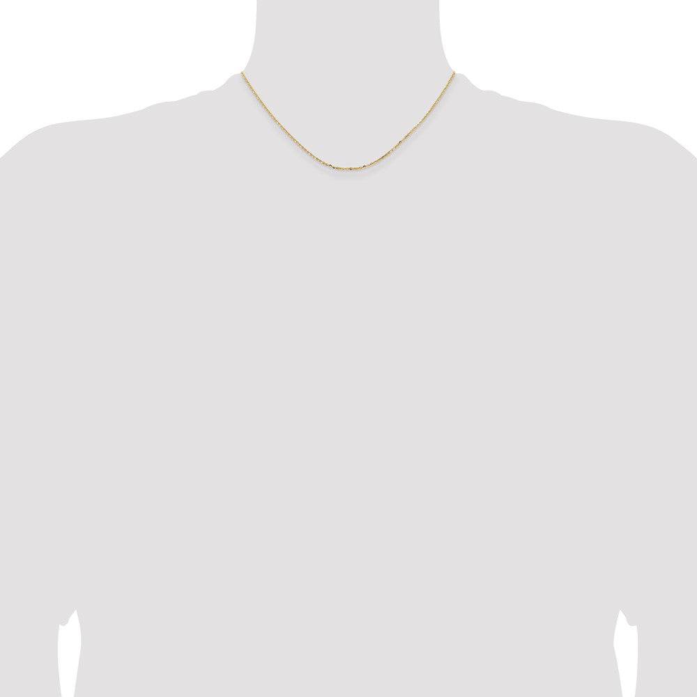 18K 1.5mm D/C Cable Chain