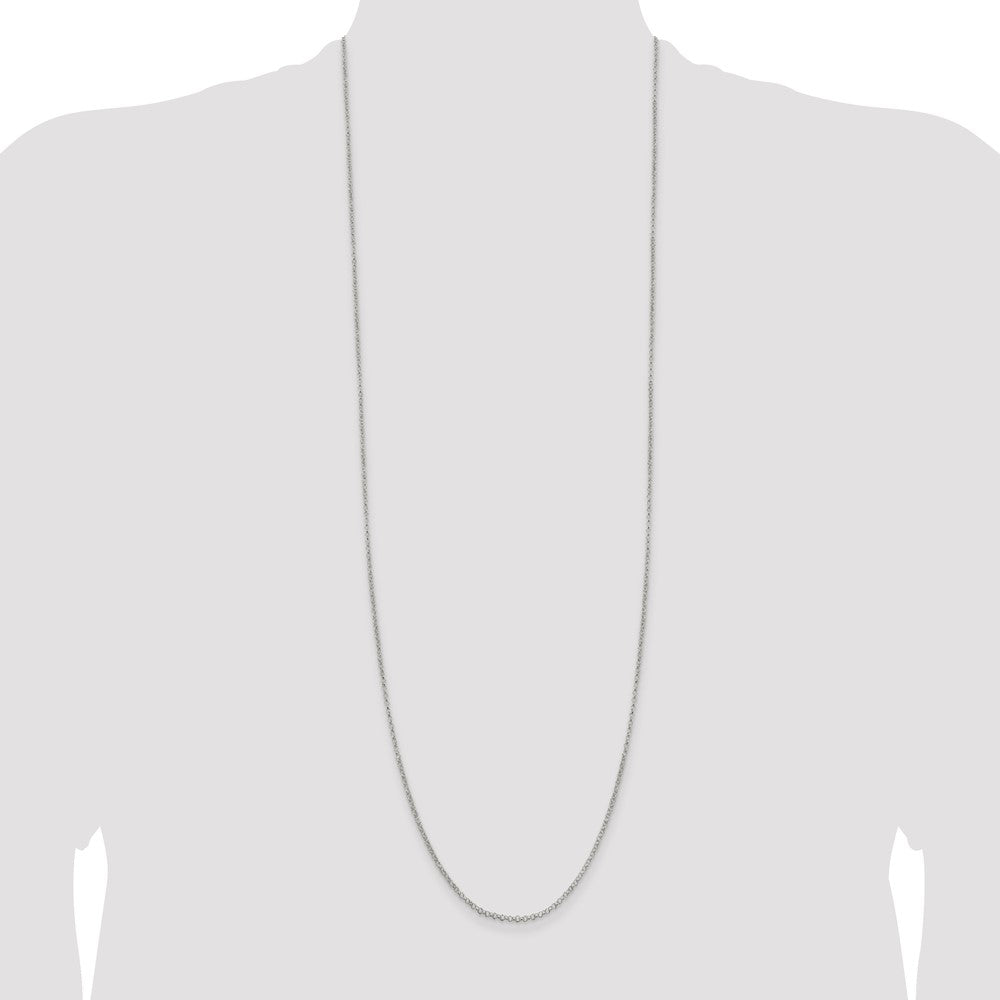 Sterling Silver 2mm Rolo Chain 36 Inches